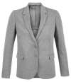 03170 Lds Marcel NEOBLU Ladies Marcel Piqué Blazer Grey Marl colour image